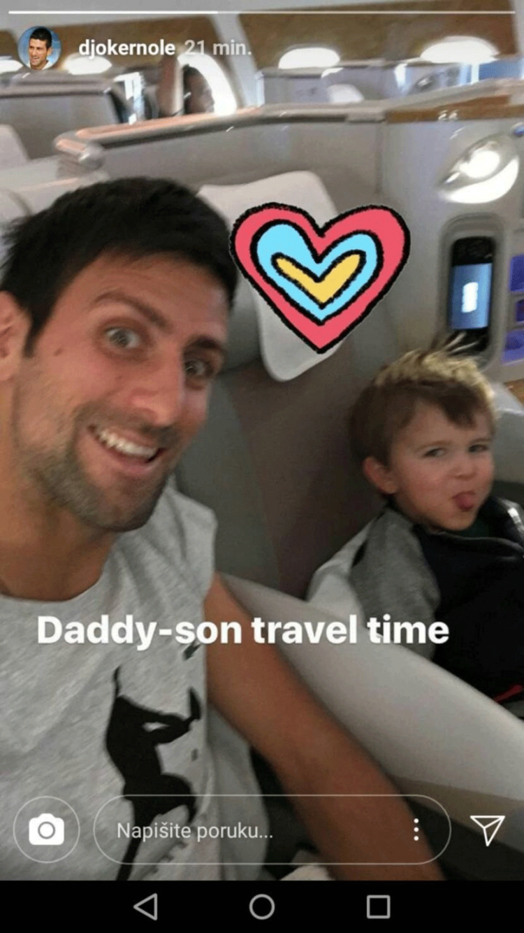 Novak prvi put pokazao sina: Stefan je pravi vragolan