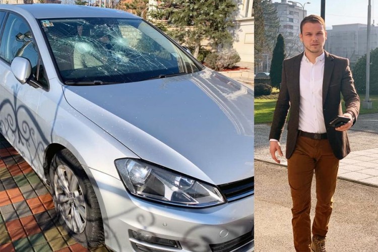 Oštećen automobil Draška Stanivukovića